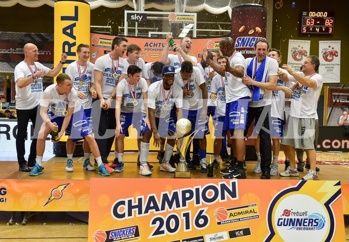 Basketball ABL 2015/16 Playoff Finale Spiel 3 WBC Wels vs Gunners Oberwart