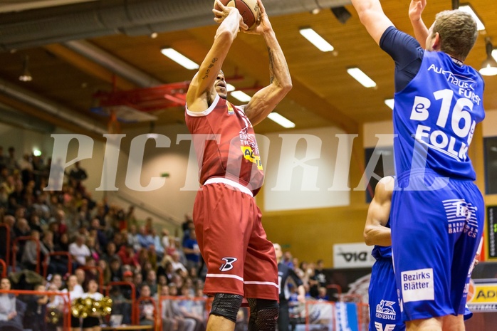 Basketball, ABL 2017/18, Grunddurchgang 14.Runde, Traiskirchen Lions, Oberwart Gunners, Shawn L. Ray (6)