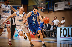 Basketball, bet-at-home Basketball Superliga 2021/22, Grunddurchgang Runde 14, Oberwart Gunners, Vienna D.C. Timberwolves, Paul Rotter (66)