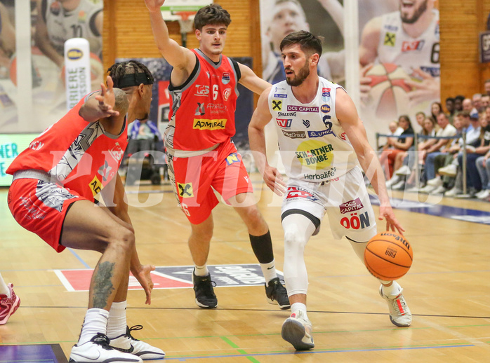 Basketball Superliga 2023/24, 7.Plazierungsrunde Gmunden Swans vs. Traisirchen Lions