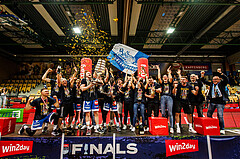 Basketball, win2day Basketball Superliga 2023/24, Finale Spiel 3, UBSC Graz, Oberwart Gunners, Meister 2023/24 Unger Steel Gunners Oberwart