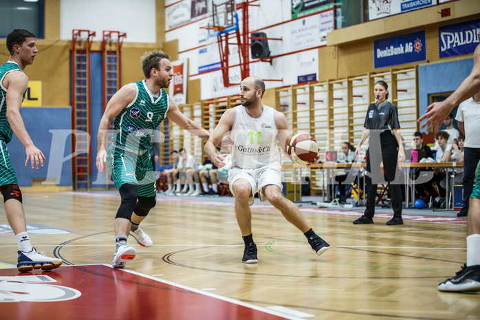 Basketball, Basketball Zweite Liga, Grunddurchgang 22.Runde, Basket Flames, KOS Celovec, Tobias Stadelmann (11)