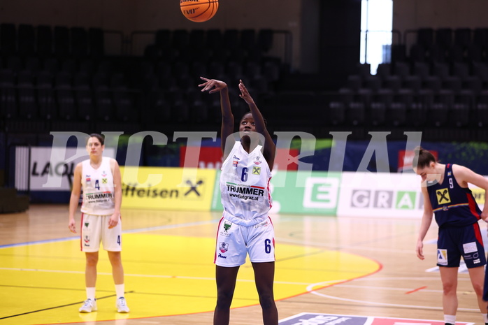 04.02.2024, Graz, Raiffeisen Sportpark, Basketball Damen Superliga 2023/24, Grunddurchgang 11.Runde, UBSC-DBBC Graz - SKN St. Pölten Frauen ,  