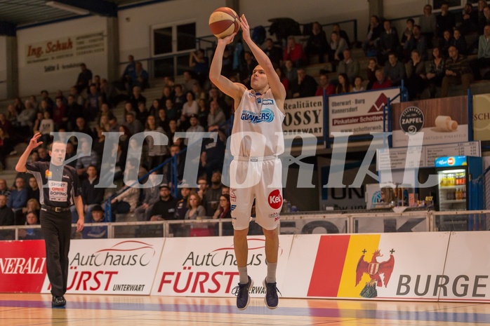 Basketball, ABL 2017/18, Grunddurchgang 25.Runde, Oberwart Gunners, Fürstenfeld Panthers, Sebastian Käferle (7)