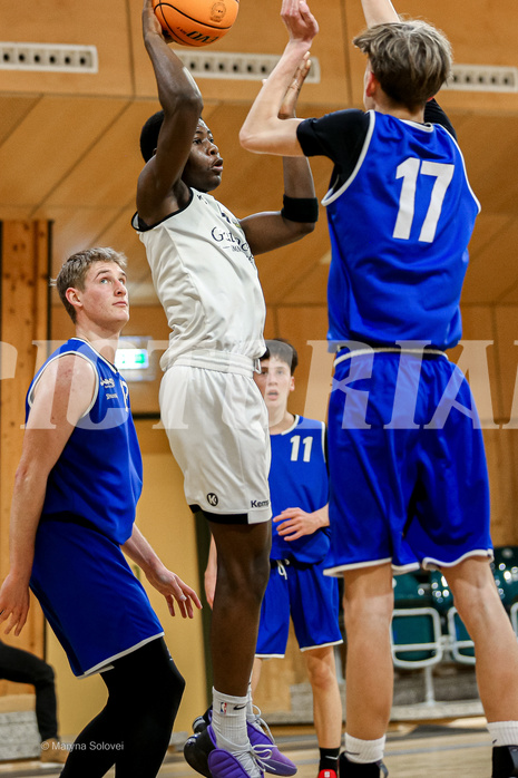 16.02.2025 Österreichischer Basketballverband 2024/25, SLMU16 Basket Flames WAT vs SG Salzkammergut