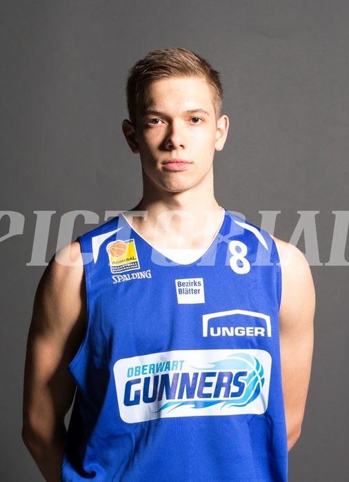 Basketball, ABL 2017/18, Teampictures, Oberwart Gunners, , Jonathan Knessl (17)