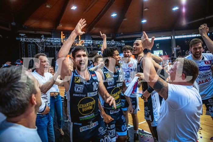 Basketball, Win2Day Superliga 2022/23, Playoff, Finale Spiel 4, BC Vienna, Gmunden Swans, 