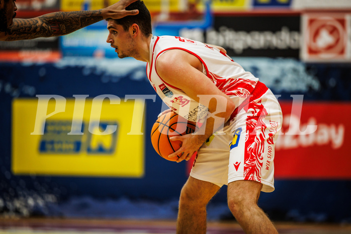 Basketball, win2day Basketball Superliga 2024/25, Grunddurchgang 18.Runde, Traiskirchen Lions, UBSC Graz, Aleksej Kostic (6)