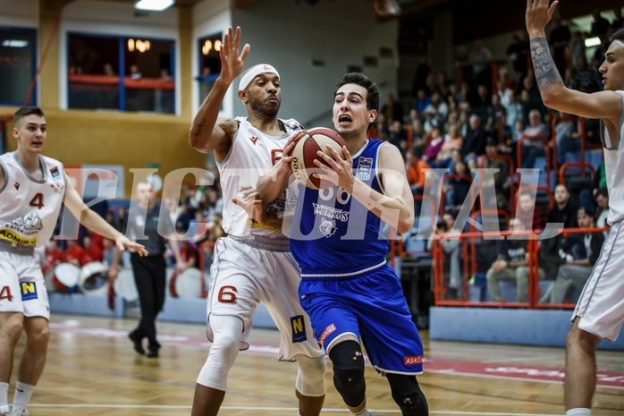 Basketball, Admiral Basketball Superliga 2019/20, Grunddurchgang 7.Runde, Traiskirchen Lions, DC Timberwolves, Paul Rotter (66)