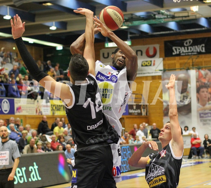 Basketball ABL 2015/16 Grunddurchgang 5.Runde Gmunden Swans vs. Traiskirchen Lions