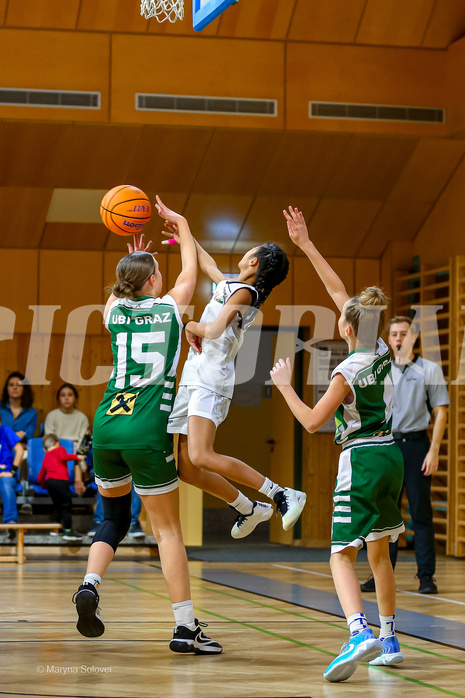 07.12.2024 Österreichischer Basketballverband 2024/25, SLWU14, Basket Flames UNION vs. UBI Graz


