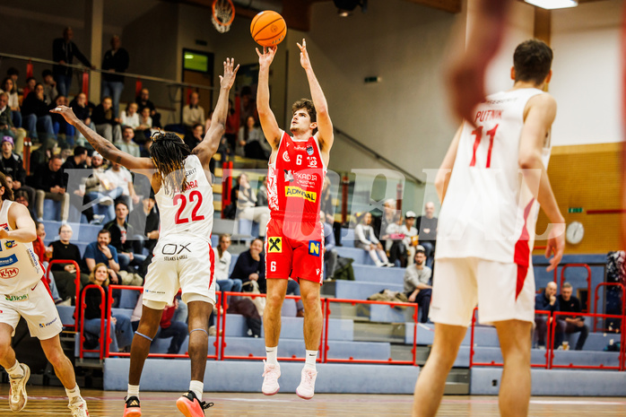 Basketball, win2day Basketball Superliga 2024/25, Grunddurchgang 17.Runde, SKN St. Pölten, Traiskirchen Lions, Aleksej Kostic (6)