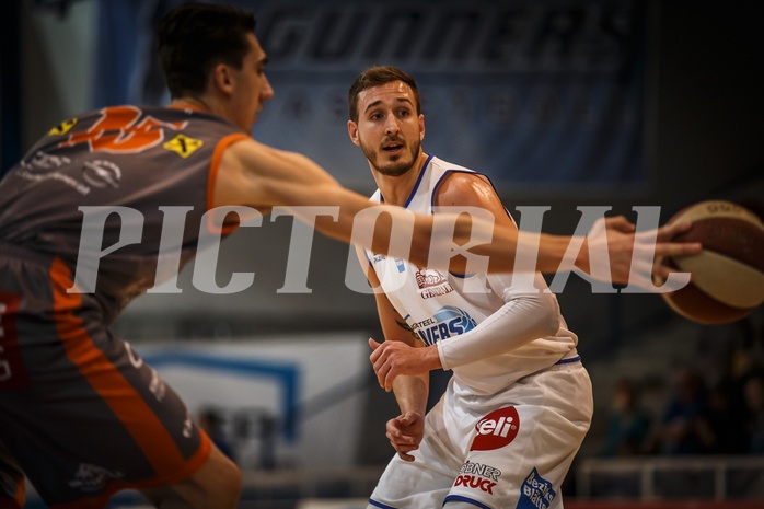 Basketball, ABL 2018/19, Grunddurchgang 23.Runde, Oberwart Gunners, Fürstenfeld Panthers, Hayden Thomas Lescault (11)