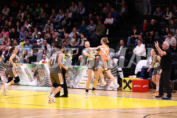 23.03.2024, Graz, Raiffeisen Sportpark, Basketball Damen Superliga 2023/24, Semifinale, Spiel 2, UBI Holding Graz - BK Raiffeisen Duchess Klosterneuburg,  
