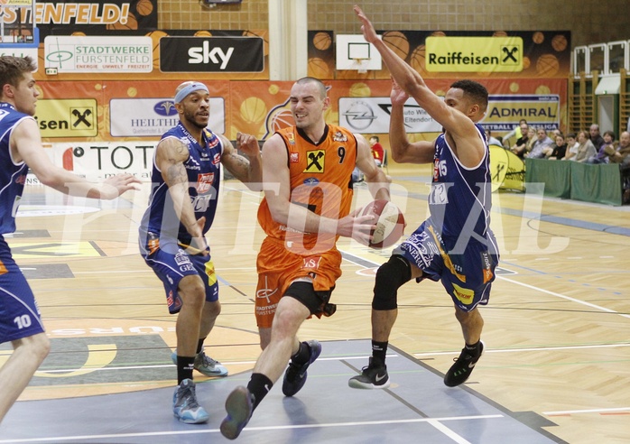 Basketball ABL 2015/16 Grunddurchgang 25.Runde  Fürstenfeld Panthers vs Kapfenberg Bulls
