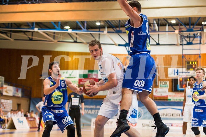 Basketball, ABL 2017/18, Grunddurchgang 13.Runde, Oberwart Gunners, Gmunden Swans, Renato Poljak (16)