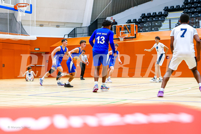 24.11.2024 Österreichischer Basketballverband 2024/25, SLMU16, Vienna Timberwolves vs. ATSE Graz