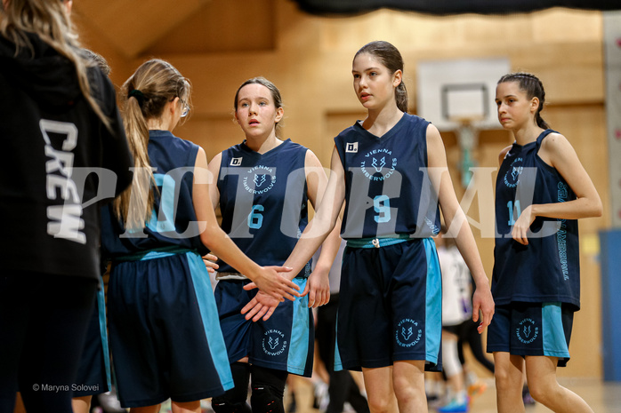 23.02.2025 Österreichischer Basketballverband 2024/25, SLWU14 Vienna United vs. Vienna Timberwolves