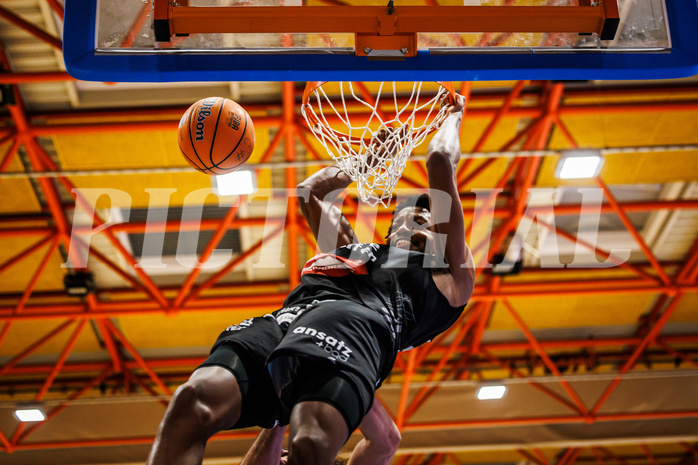 Basketball, win2day Basketball Superliga 2024/25, Grunddurchgang Runde 15, BBC Nord Dragonz, Kapfenberg Bulls, Maxime Carene (31)