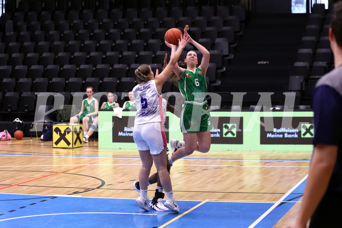 18.02.2023, Graz, Raiffeisen Sportpark, Basketball Damen Superliga 2022/23, Grunddurchgang 13.Runde, UBSC-DBBC Graz vs. KOS Celovec Damen,  