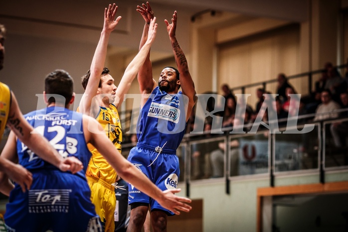 Basketball, ABL 2017/18, Grunddurchgang 29.Runde, UBSC Graz, Oberwart Gunners, Jerome Seagears (5)