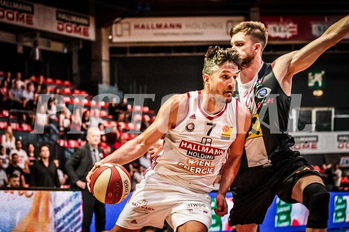 Basketball, ABL 2017/18, Playoff VF Spiel 2, BC Vienna, WBC Wels, Stjepan Stazic (7)