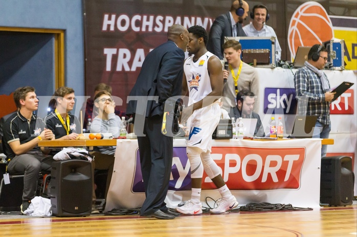 Basketball, ABL 2016/17, All Star Day 2017, Team Austria, Team International, Anthony Clemmons (5) - Vienna, Johnny Griffin (Headcoach)