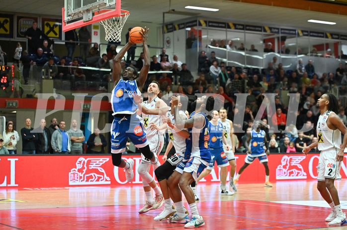 Basketball, Superliga 2023/24, Grunddurchgang 18. Runde, Flyers Wels vs. Oberwart Gunners,
