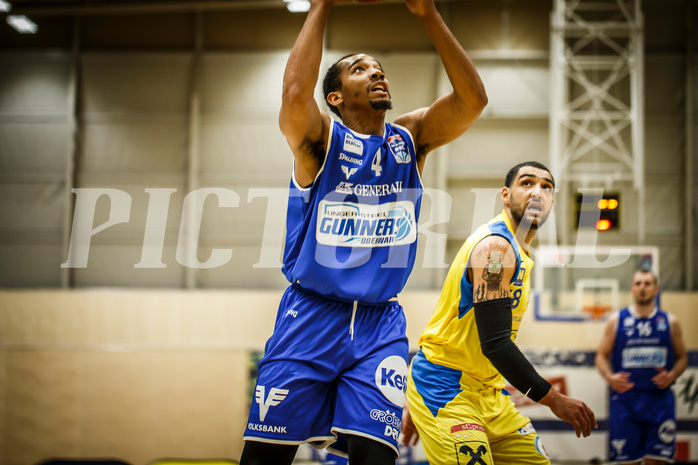 Basketball, bet-at-home Basketball Superliga 2019/20, Grunddurchgang 15.Runde, SKN St. Pölten Basketball, Oberwart Gunners, Lawrence Alexander (4)