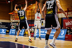 Basketball, win2day Basketball Superliga 2024/25, Grunddurchgang Runde 18, BBC Nord Dragonz, Gmunden Swans, Sead Hadzifejzovic (32)
