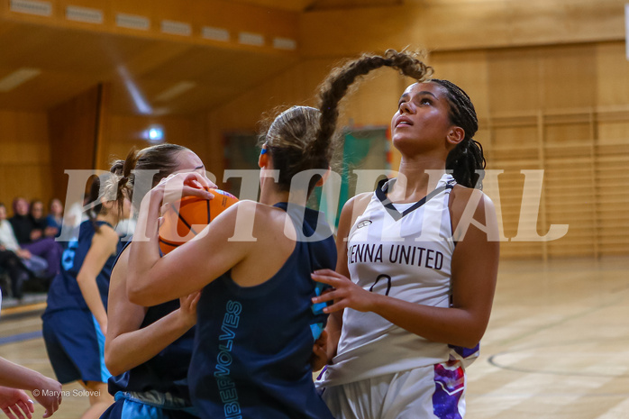 01.12.2024 Österreichischer Basketballverband 2024/25, SLWU19, Vienna United vs. Vienna Timberwolves