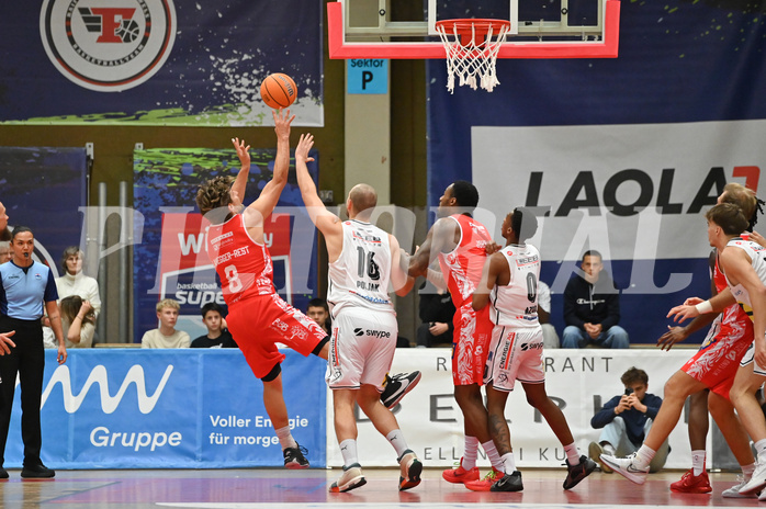 Basketball, Superliga 2024/25, Grunddurchgang 10.Runde, Flyers Wels vs. Traiskirchen Lions,