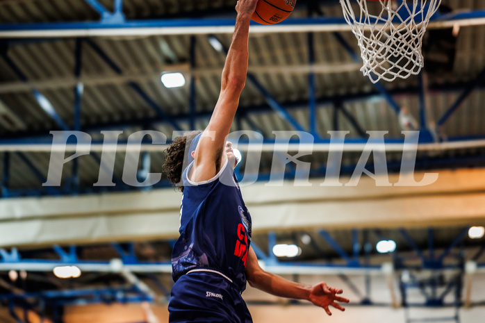Basketball, win2day Basketball Superliga 2024/25, Grunddurchgang Runde 19, Oberwart Gunners, BBC Nord Dragonz, Lukas Hahn (25)