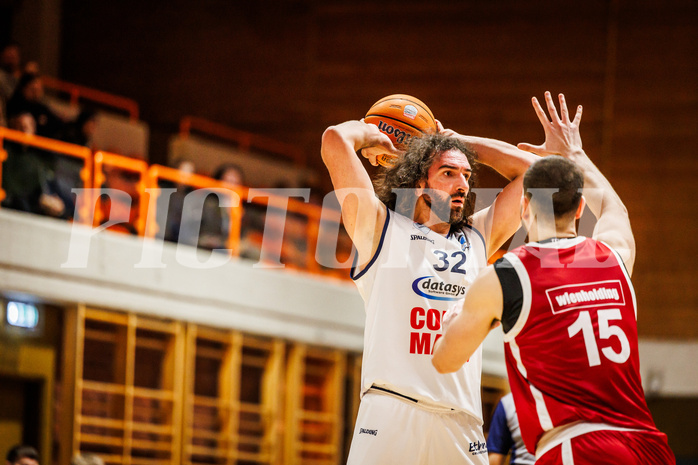 Basketball, win2day Basketball Superliga 2024/25, Grunddurchgang Runde 21, BBC Nord Dragonz, BC Vienna, Sead Hadzifejzovic (32)