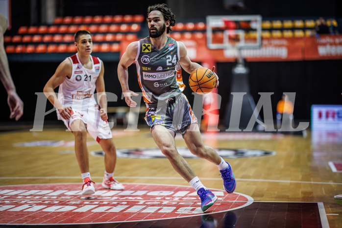 Basketball, Win2Day Superliga 2023/24, Grunddurchgang 18.Runde, BC Vienna, Klosterneuburg Dukes, Will Carius (24)