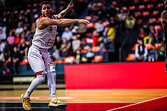 Basketball, Win2Day Superliga 2023/24, Grunddurchgang 4.Runde, BC Vienna, Flyers Wels, Mustafa Hassan Zadeh (1)