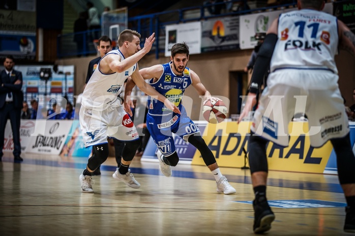 Basketball, ABL 2018/19, Playoff HF Spiel 1, Oberwart Gunners, Gmunden Swans, Daniel Friedrich (6)