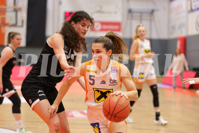 Basketball Damen Superliga 2022/23, Playoff, Semifinale Spiel 1 BK Duchess Klosterneuburg vs. Basket Flames