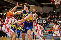 Basketball, win2day Basketball Superliga 2024/25, Grunddurchgang 18.Runde, Traiskirchen Lions, UBSC Graz, Matthew Grace (15)