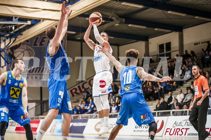 Basketball, ABL 2018/19, Grunddurchgang 9.Runde, Oberwart Gunners, UBSC Graz, Hayden Thomas Lescault (11)