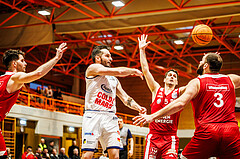Basketball, win2day Basketball Superliga 2023/224, Grunddurchgang Runde 22, BBC Nord Dragonz, BC Vienna, Petar Cosic (3)