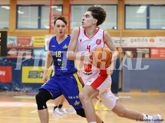 Basketball Superliga 2024/25, SLMU16 Traiskirchen Lions Academy  vs. UBSC Graz 



