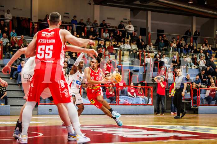 Basketball, win2day Basketball Superliga 2024/25, Grunddurchgang 17.Runde, SKN St. Pölten, Traiskirchen Lions, Obinna Anthony Ndukwe (2)