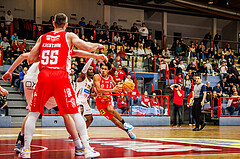 Basketball, win2day Basketball Superliga 2024/25, Grunddurchgang 17.Runde, SKN St. Pölten, Traiskirchen Lions, Obinna Anthony Ndukwe (2)