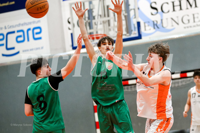 29.03.2025 Österreichischer Basketballverband 2024/25, SLMU16, Basket Dukes vs. KOS Celovec 29.03.2025 Österreichischer Basketballverband 2024/25, SLMU16, Basket Dukes vs. KOS Celovec