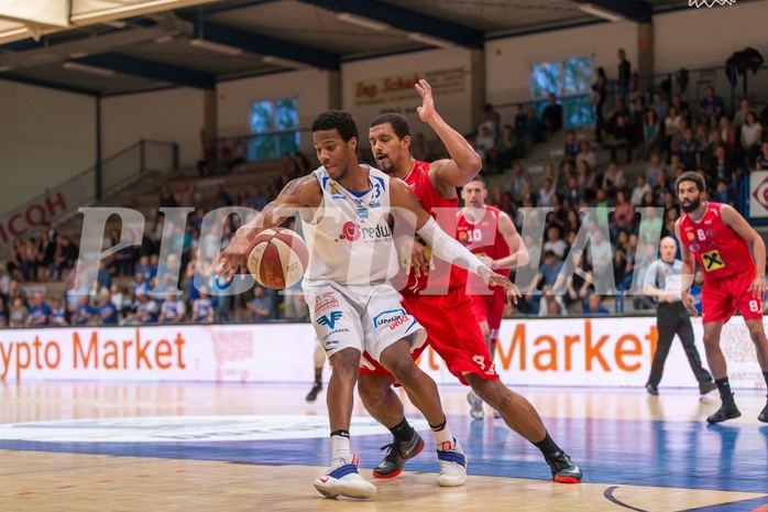 Basketball, ABL 2016/17, Playoff HF Spiel 2, Oberwart Gunners, WBC Wels, Andell Cumberbatch (13)