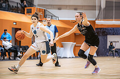 Basketball, Win2Day Basketball Damen Superliga 2022/23, Grunddurchgang 13.Runde, Vienna Timberwolves, Basket Flames, Valentina Mraulak (5)