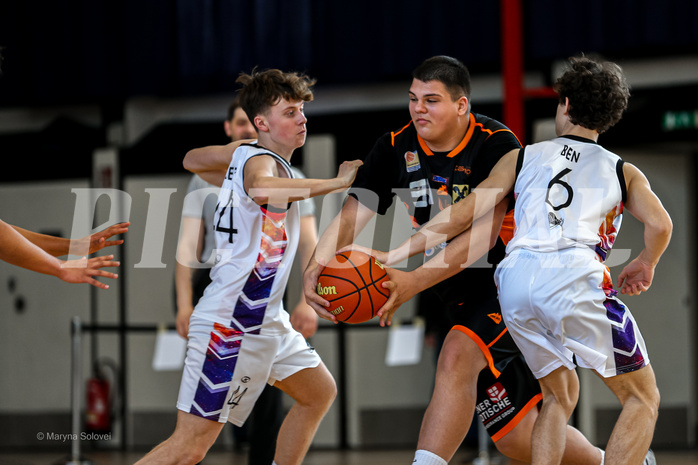 23.03.2025 Österreichischer Basketballverband 2024/25, SLMU16, Post SV Wien vs. Basket Dukes