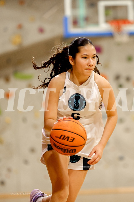 23.02.2025 Österreichischer Basketballverband 2024/25, SLWU16 Vienna Timberwolves vs. Basket Duchess