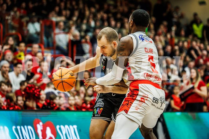 Basketball, Basketball Austria CUP 2023/24, Finale, Traiskirchen Lions, Flyers Wels, Renato Poljak (16)